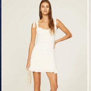 Reformation White Christine Dress